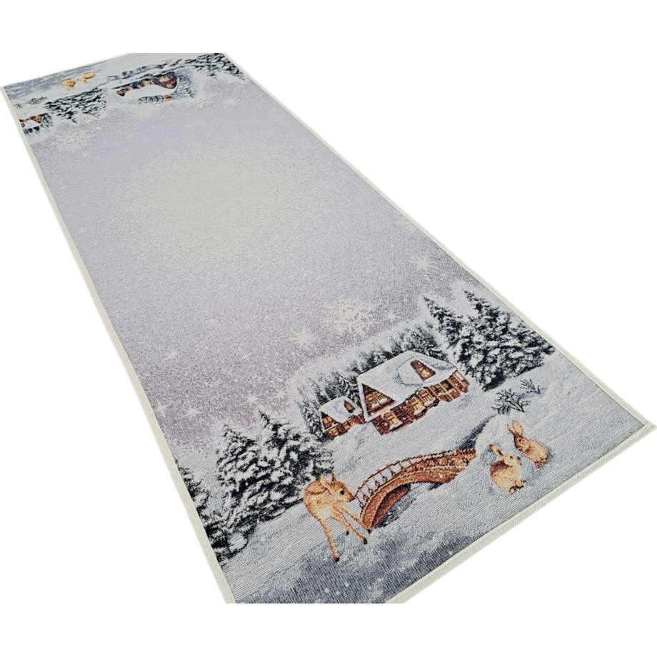 Bieżnik Na Stół 40X100 Cm Dekoracyjny Ozdobny Ze Zwierzętami