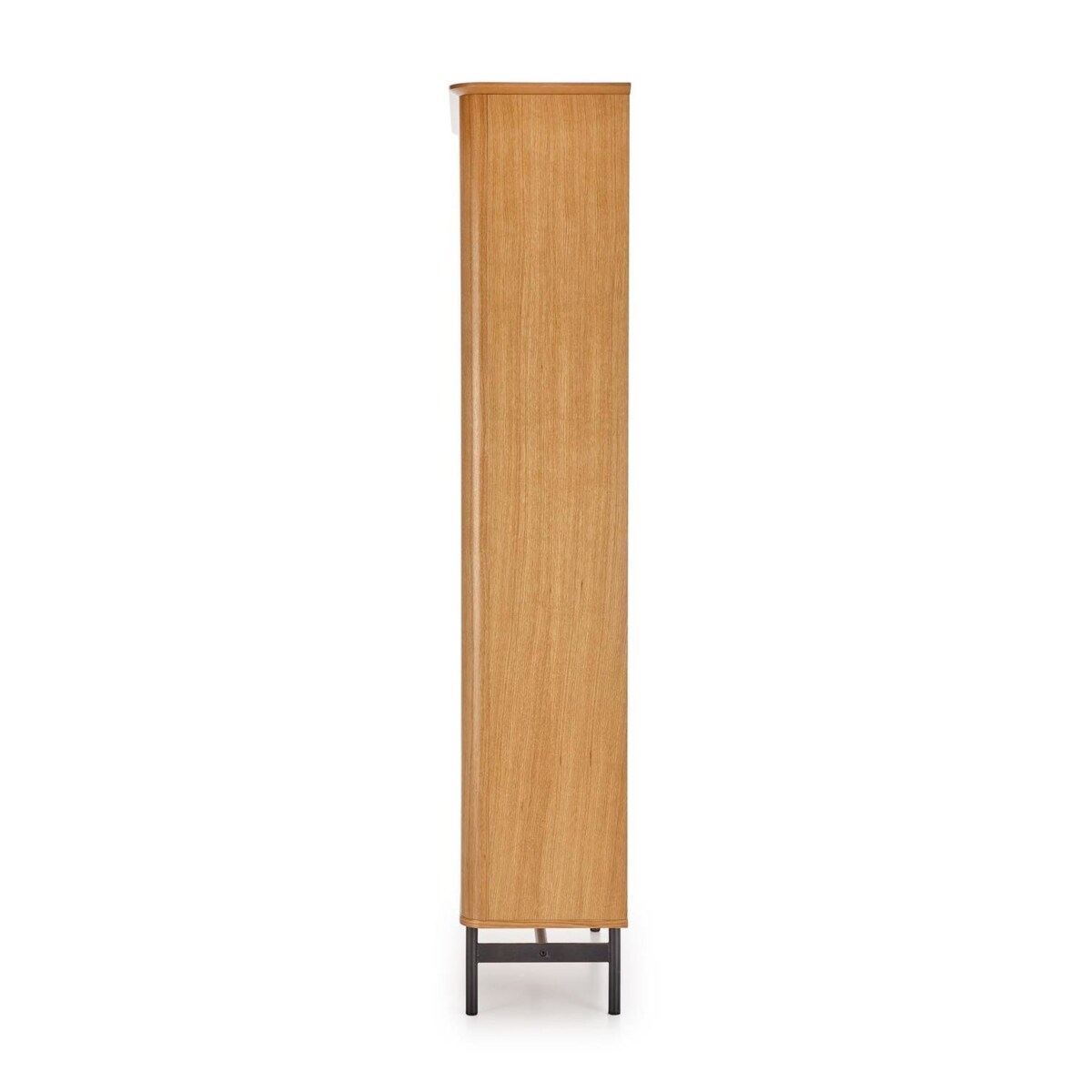 REGAŁ Zefir WĄSKI 97x37x196 cm dąb/czarny MDF W OKLEINIE
