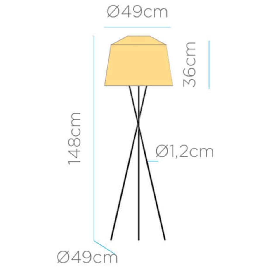Lampa podłogowa ażurowa Amalfi LUMAMA145BXWLNW King Home na taras IP54 beżowa