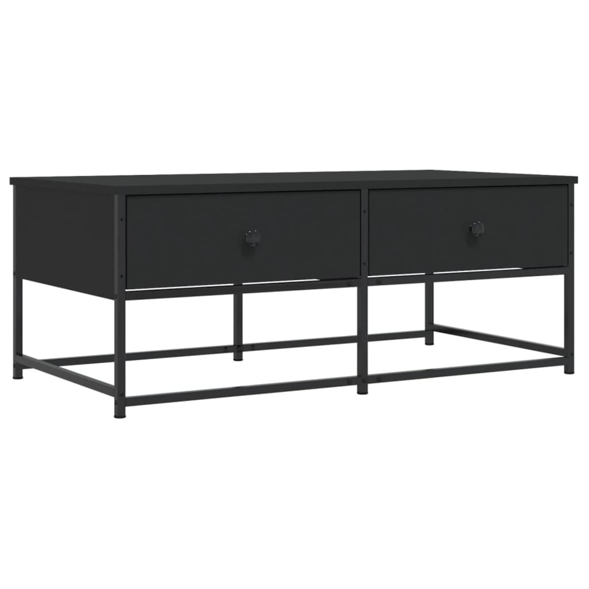 vidaXL Stolik kawowy, czarny 100x51x40 cm, materiał drewnopochodny