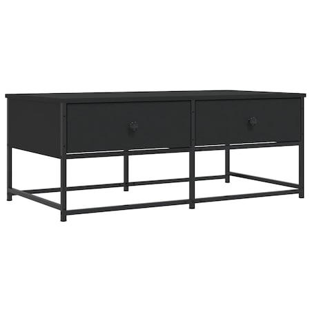 vidaXL Stolik kawowy, czarny 100x51x40 cm, materiał drewnopochodny