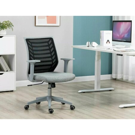 Fotel biurowy Q-320 czarny/szary