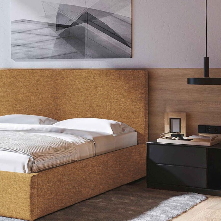 Mesonica Łóżko Bufo, miodowe 180x200