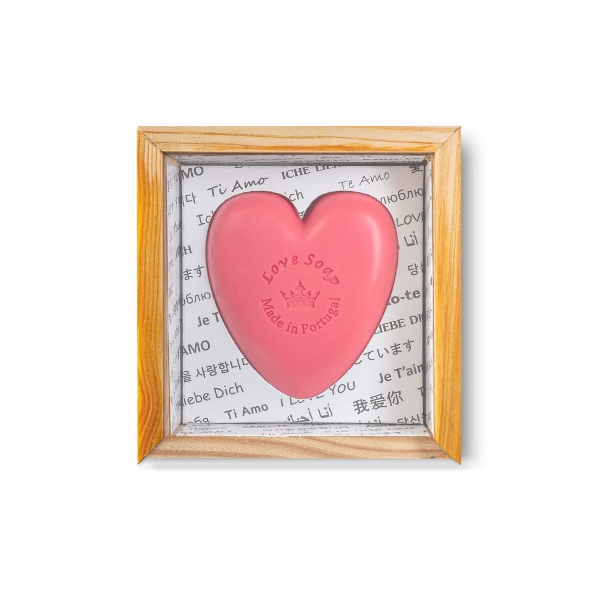 Mydło Essencias de portugal serce 150g opakowanie z drewna