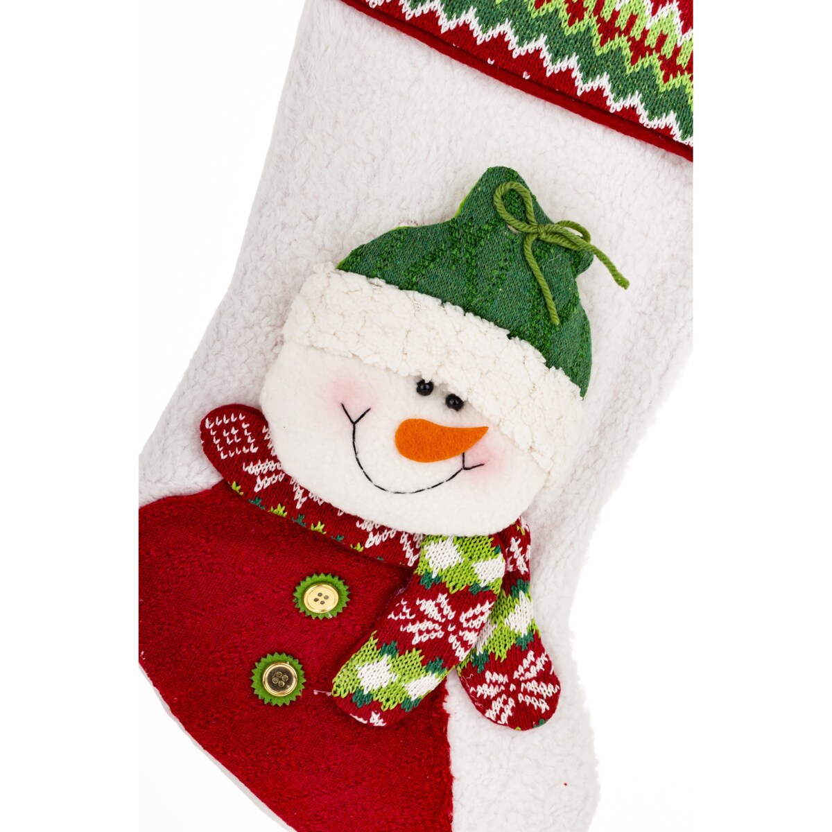 Skarpeta na prezenty 46x26x4 cm NEGULO w zielonej czapce