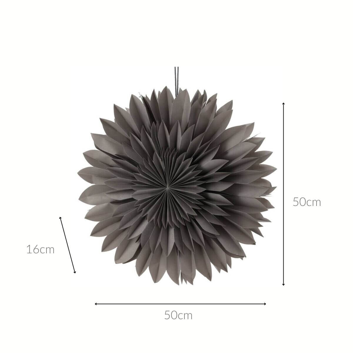 Ozdoba świąteczna na okno, gwiazda z papieru, 50 cm