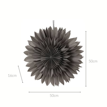 Ozdoba świąteczna na okno, gwiazda z papieru, 50 cm