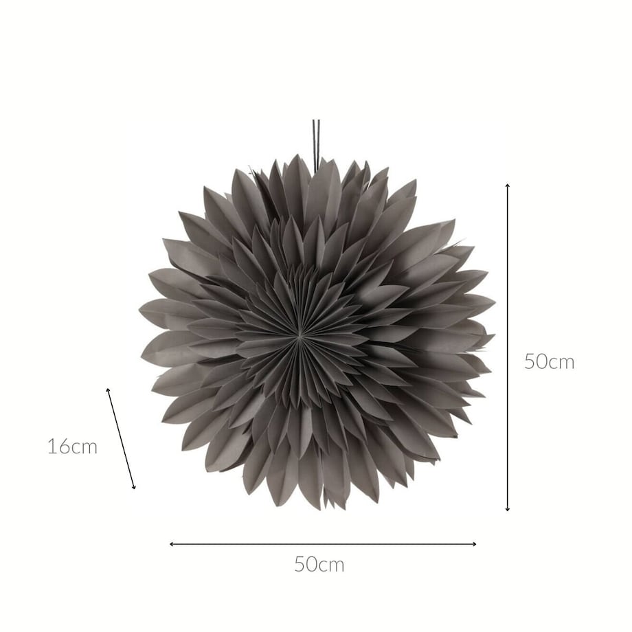 Ozdoba świąteczna na okno, gwiazda z papieru, 50 cm