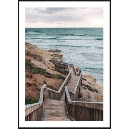 Poster Story, Plakat, Obraz - Drewniane Schody w Adelajdzie w Australii, wymiary 70 x 100 cm