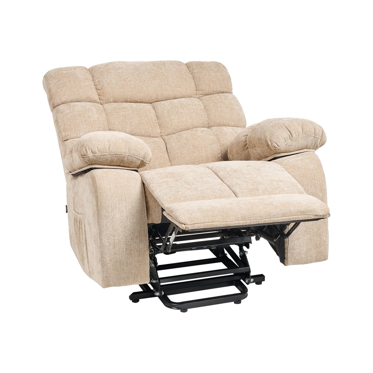 Fotel Tkanina Beżowy ARES