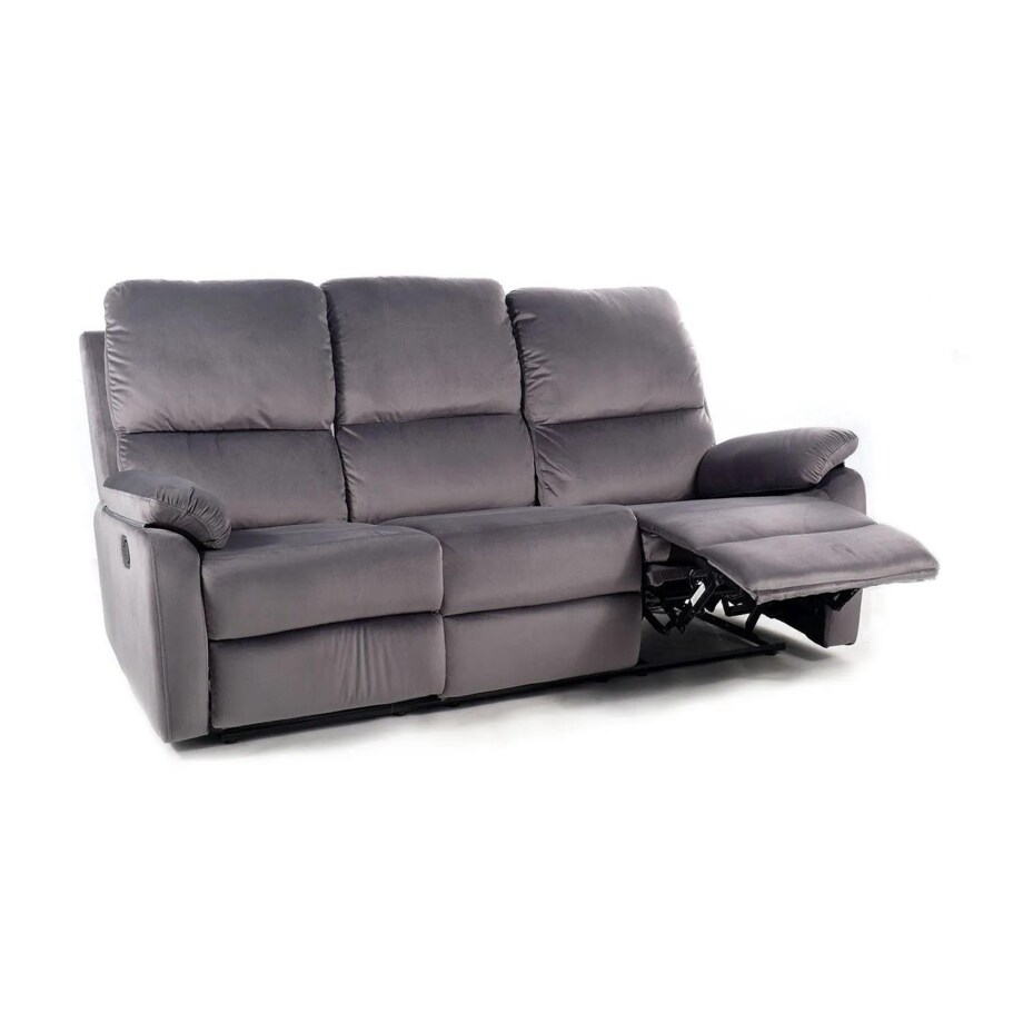 Sofa rozkładana SPENCER 3 VELVET szara