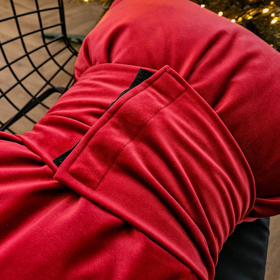 Poduszka XMAS wzór XM45 | Kokarda czerwona 40 x 60 cm