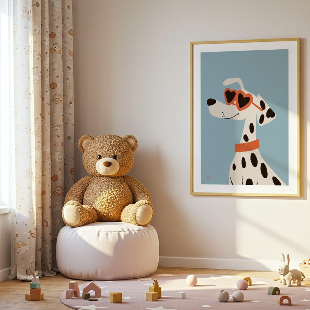 plakat stylowy dalmatyńczyk 70x100