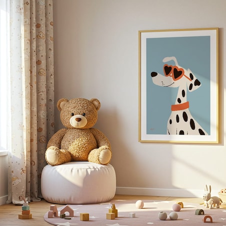 plakat stylowy dalmatyńczyk 70x100