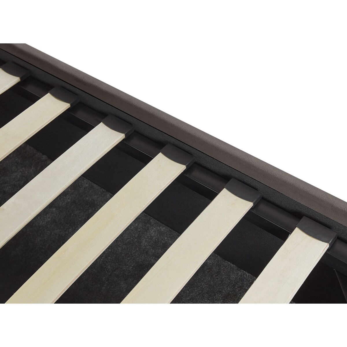 Łóżko z pojemnikiem welurowe 180 x 200 cm beżowoszare VINCENNES