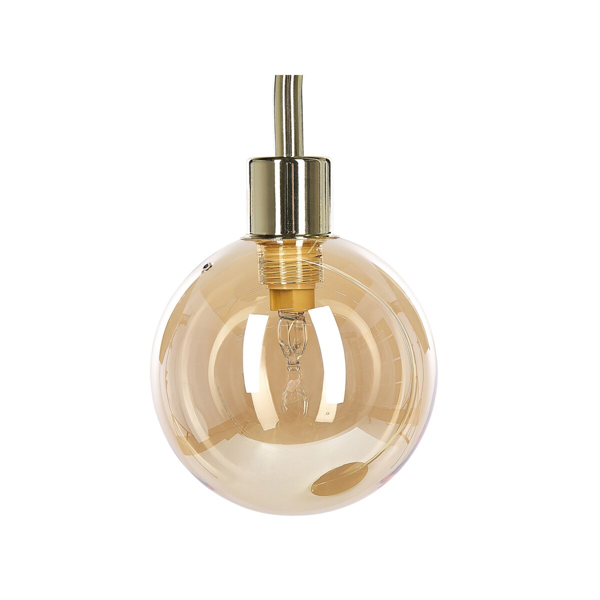 Lampa stołowa metalowa złota RAMIS