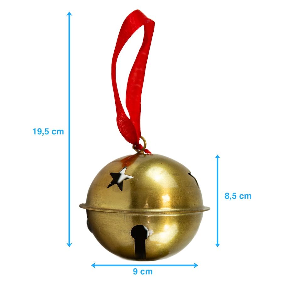 Dzwoneczki Metalowe Na Choinkę Drzwi 9 Cm Dzwoniące Na Boże Narodzenie Dekoracja 9 Cm