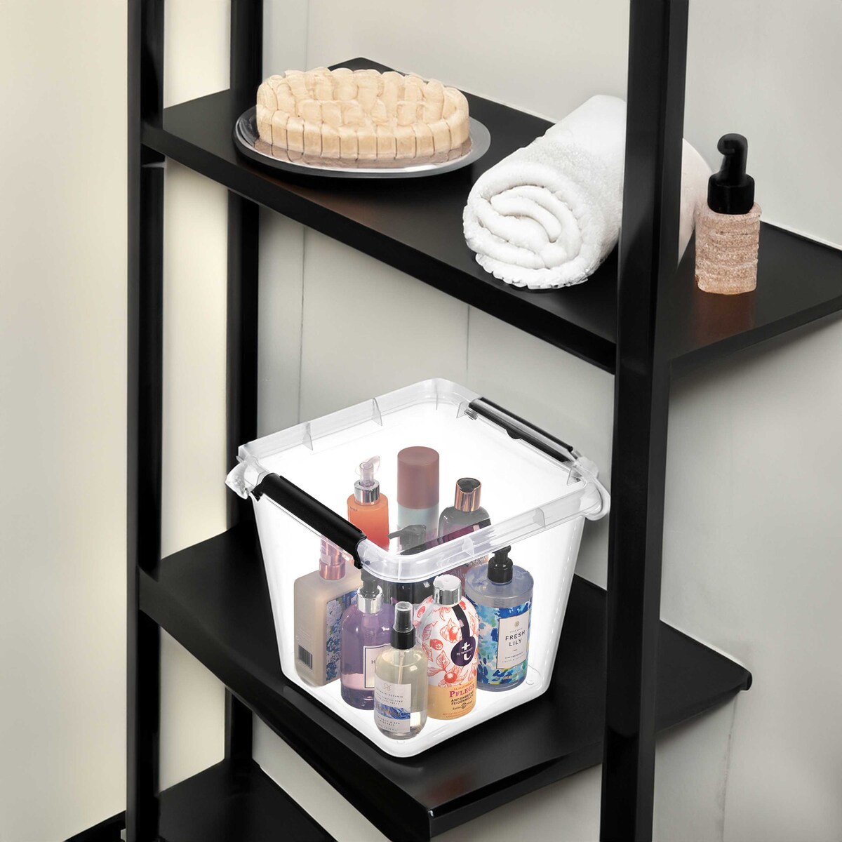 Pojemnik Plastikowy Pudełko Z Pokrywą Do Przechowywania Box Organizer 13L