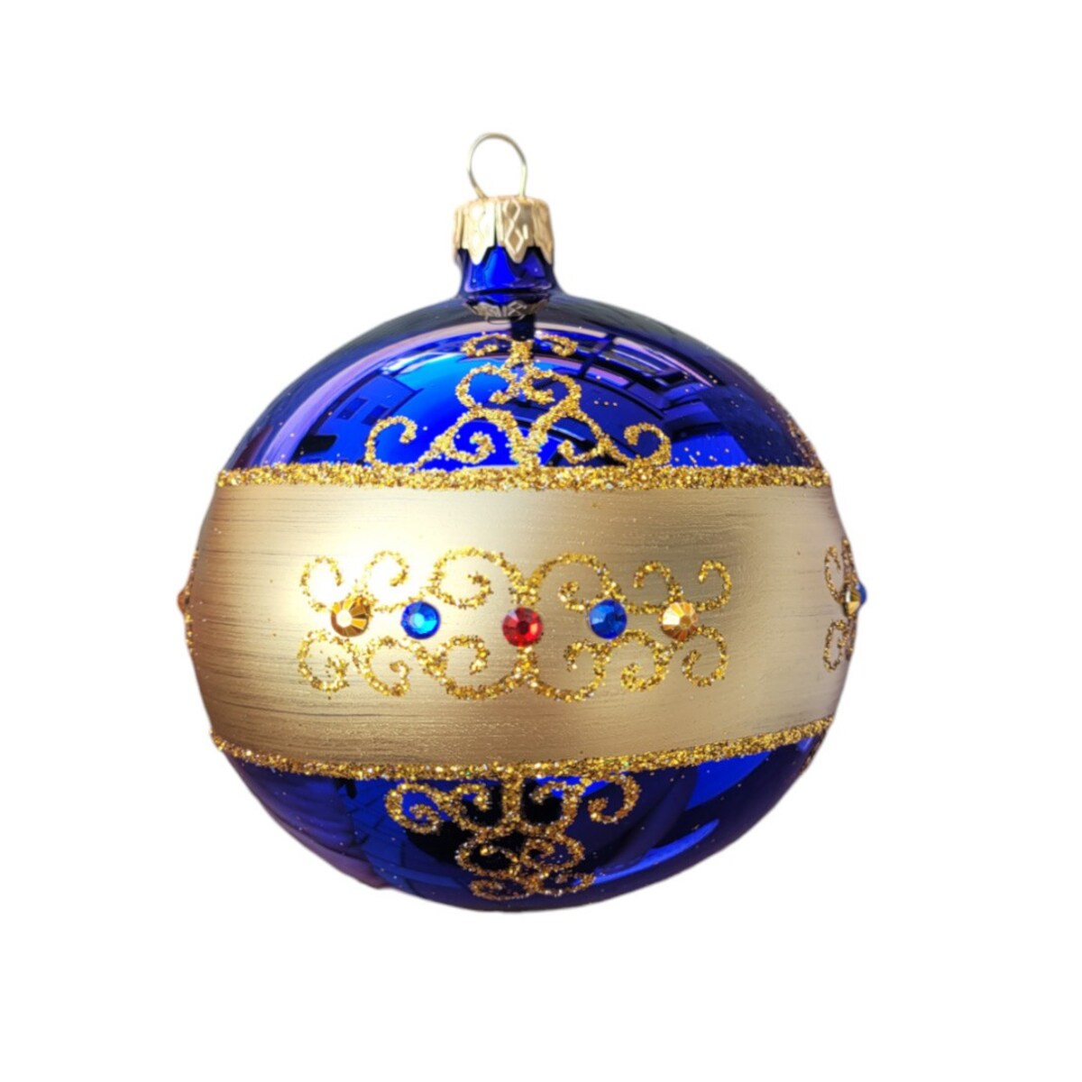 Bombka szklana 4 szt. POPOLARE - III Ø 100 mm