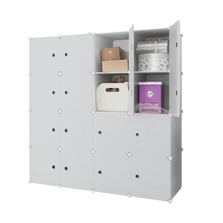 Szafa modułowa garderoba szafka regał półka biała duża