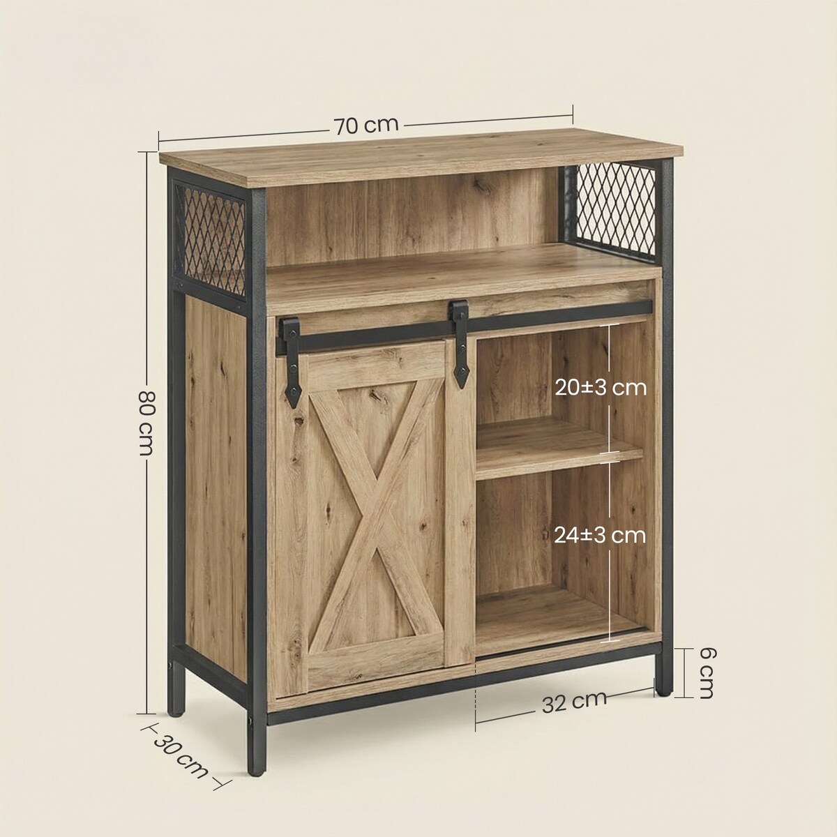 Komoda Artisan w nowoczesnym stylu dąb artisan, czarny