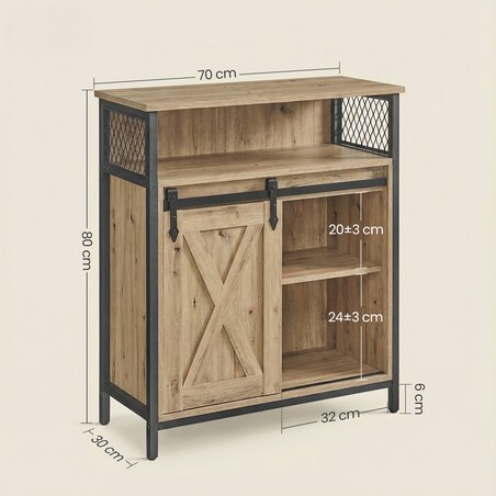 Komoda Artisan w nowoczesnym stylu dąb artisan, czarny