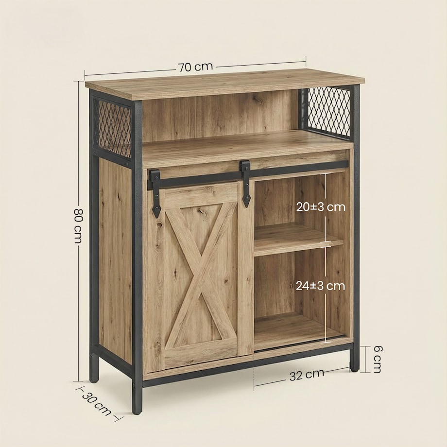 Komoda Artisan w nowoczesnym stylu dąb artisan, czarny