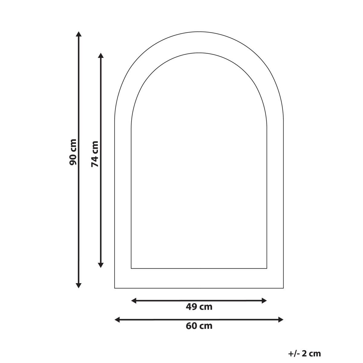 Lustro ścienne welurowe 60 x 90 cm zielone HURIEL