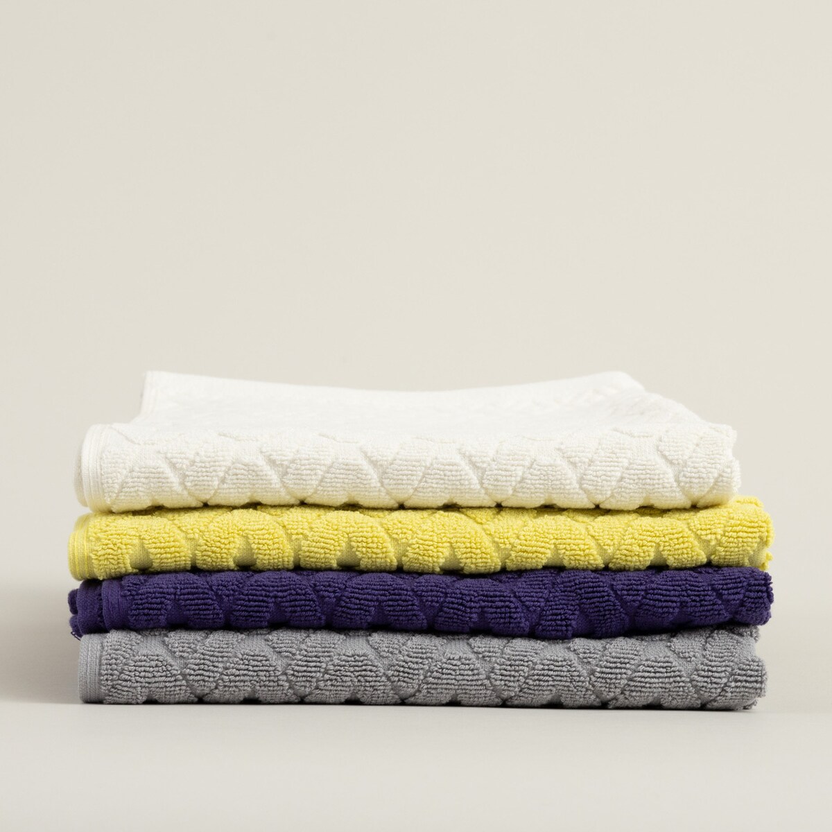 Ręcznik Lattice 70x140 cm stone grey, 70 x 140 cm