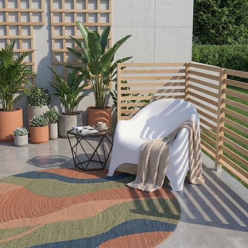 Fotel ogrodowy wypoczynkowy Dumbo na taras, balkon biały