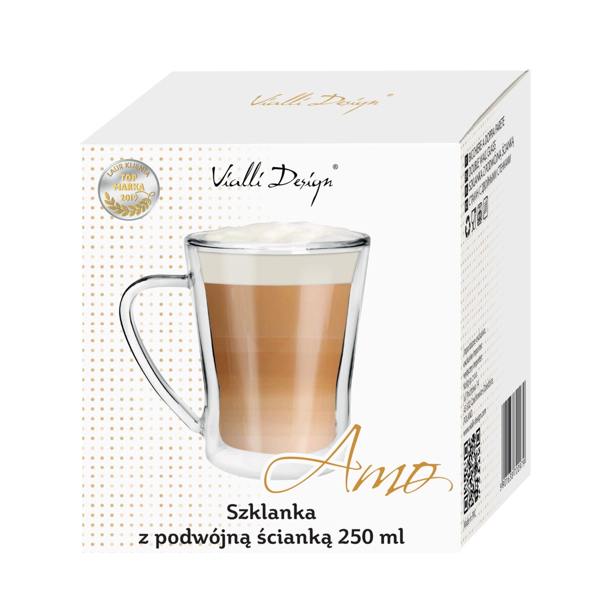 Szklanka z podwójną ścianką Amo 250 ml 20979