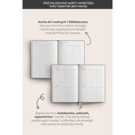 AKADEMICKI PLANNER KSIĄŻKOWY 2025/2026. Bouquet of Flowers