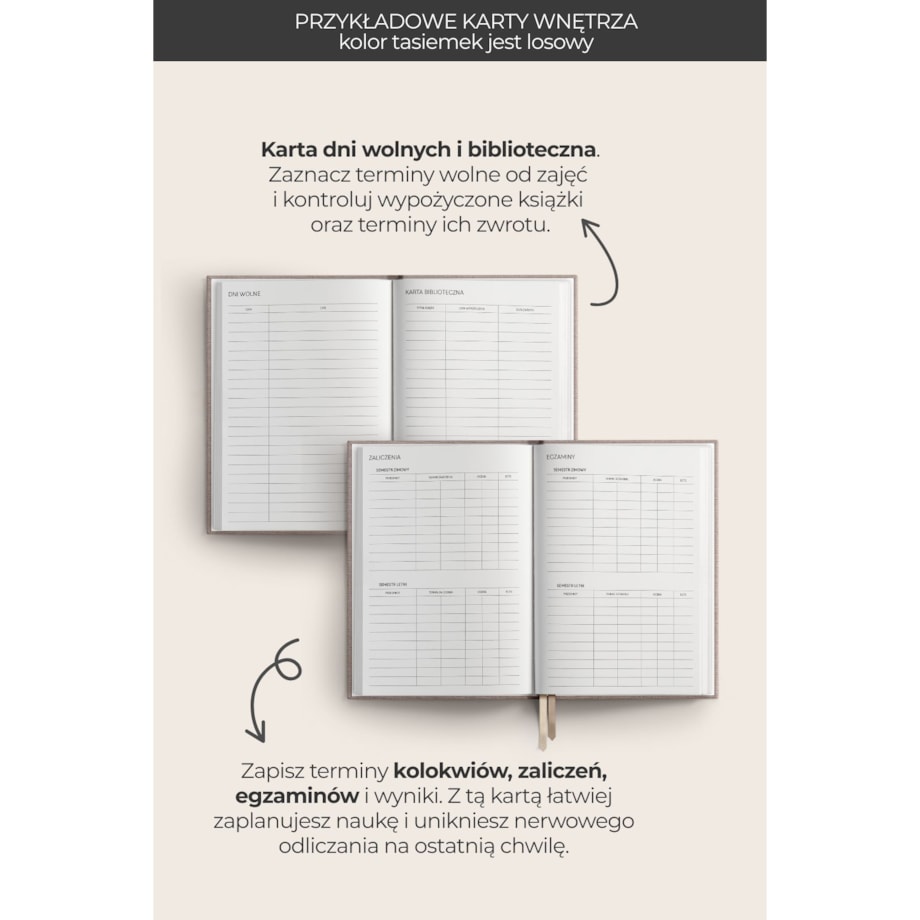 AKADEMICKI PLANNER KSIĄŻKOWY 2025/2026. Bouquet of Flowers