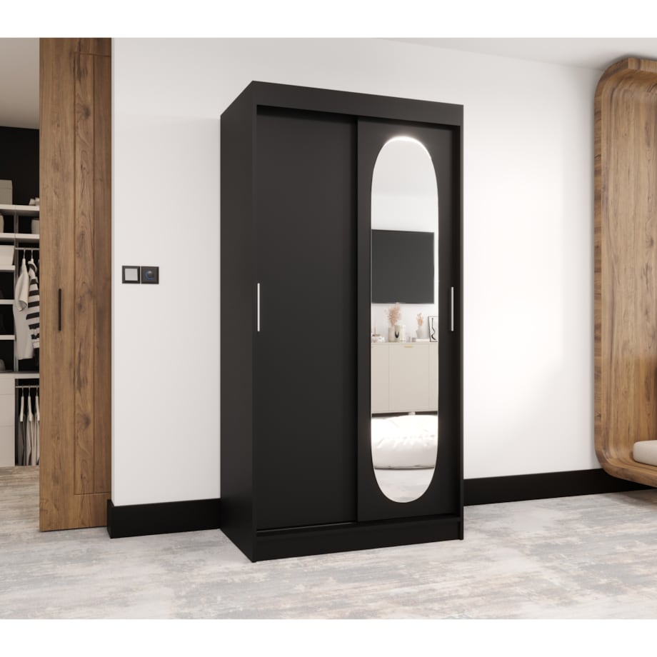 Szafa przesuwna ROYAL 100 czarny