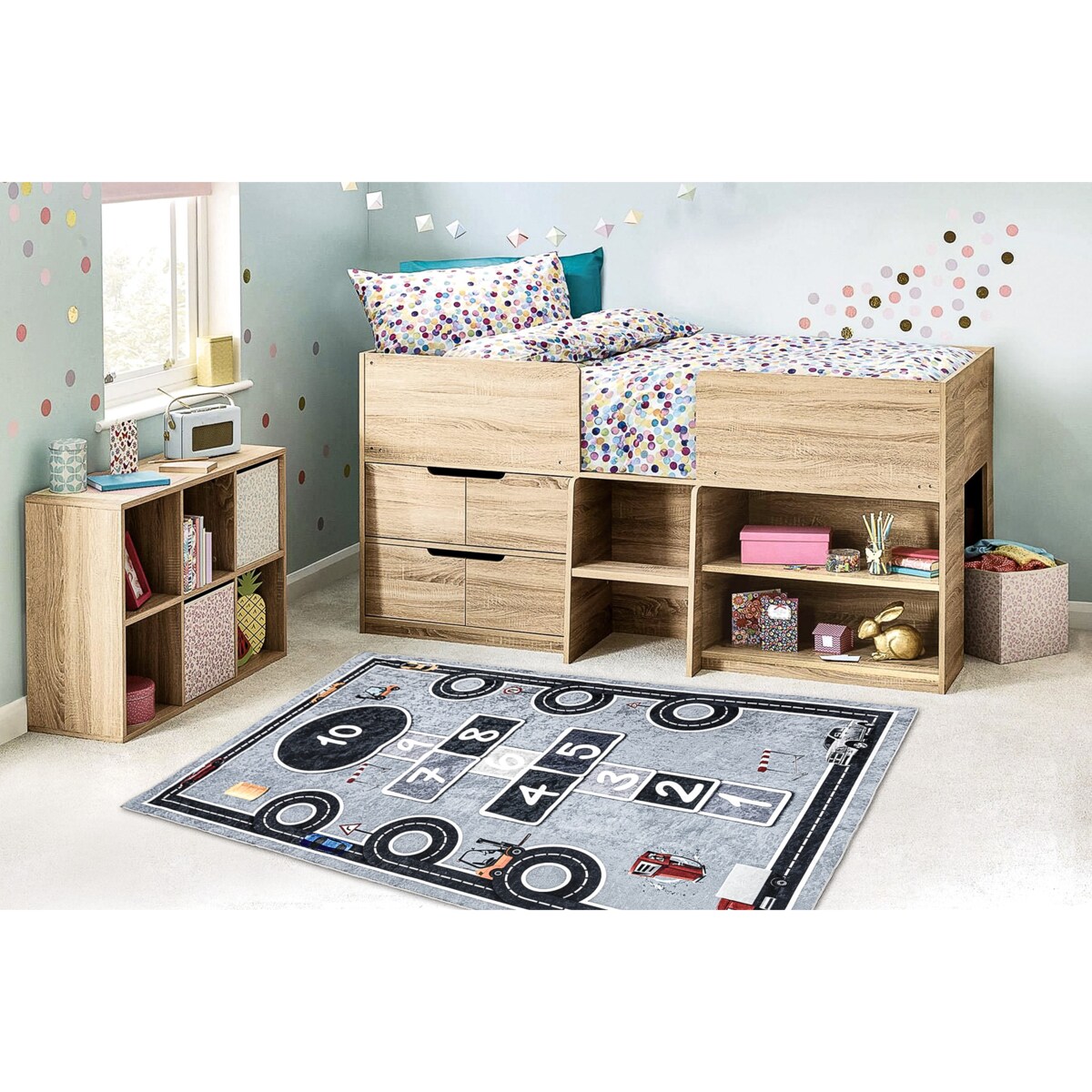 Dywan do prania BAMBINO 2279 Uliczki, Klasy, 120x170 cm