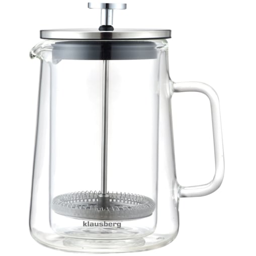 Zaparzacz do kawy herbaty 0.60L French Press srebrny KLAUSBERG