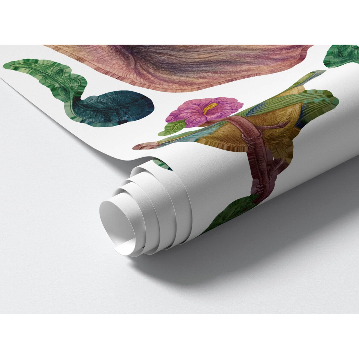 Zestaw naklejek na ścianę, Safari tropikalne, 130cm