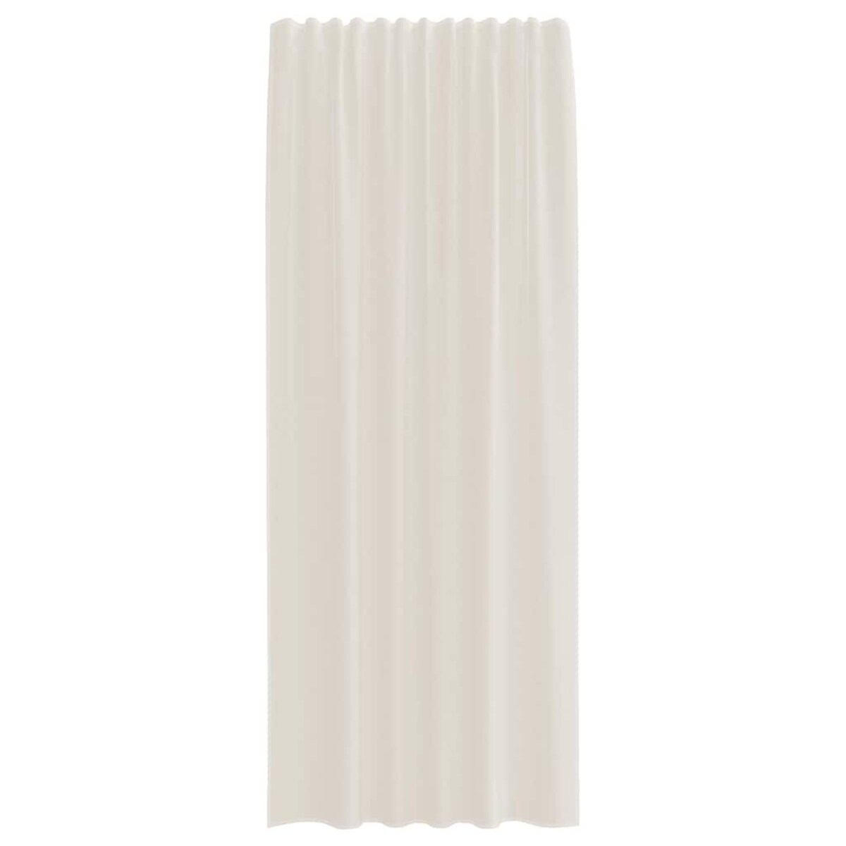 vidaXL Zasłony woalowe z kieszeniami na drążek 2 szt. Kremowe