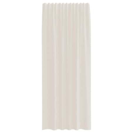 vidaXL Zasłony woalowe z kieszeniami na drążek 2 szt. Kremowe