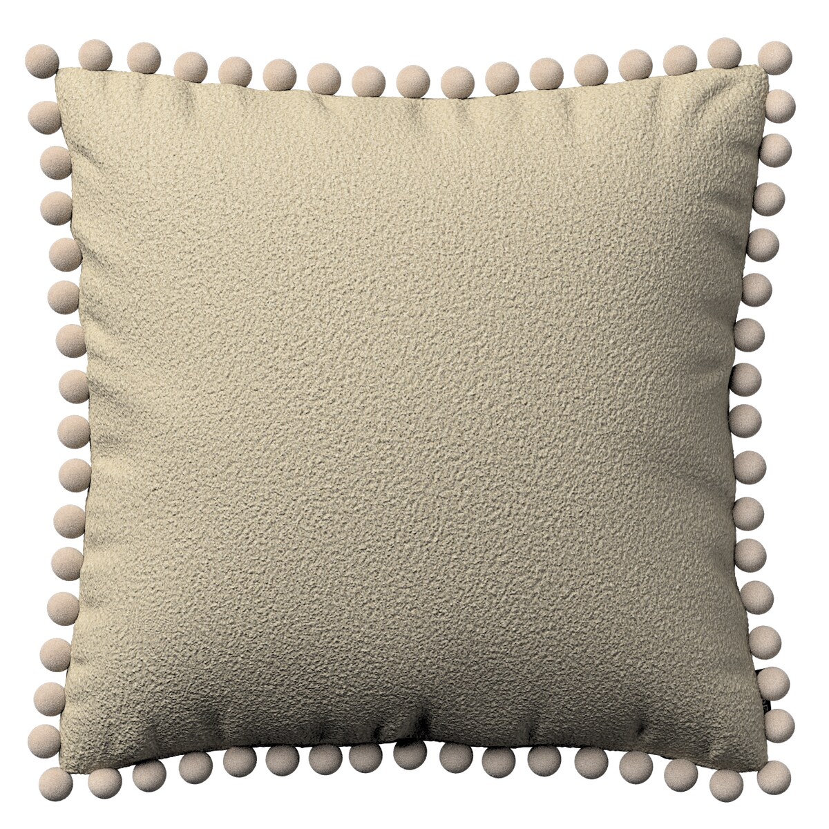 Poszewka Wera na poduszkę 45x45 jasno beżowa bukla
