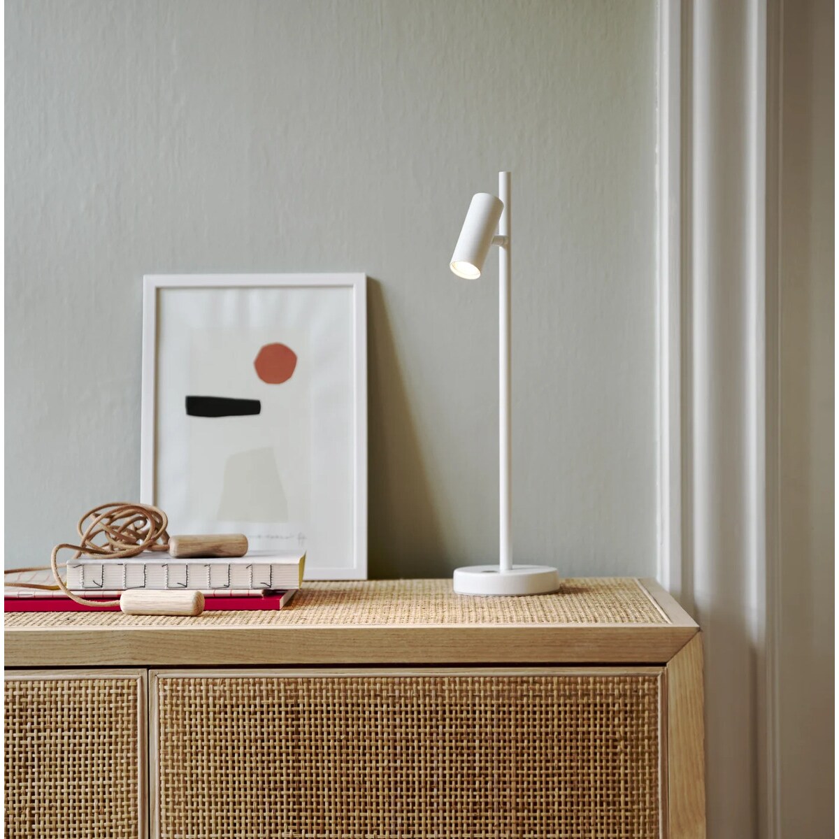 Lampka stołowa Omari 2112245001 Nordlux do gabinetu spot biały