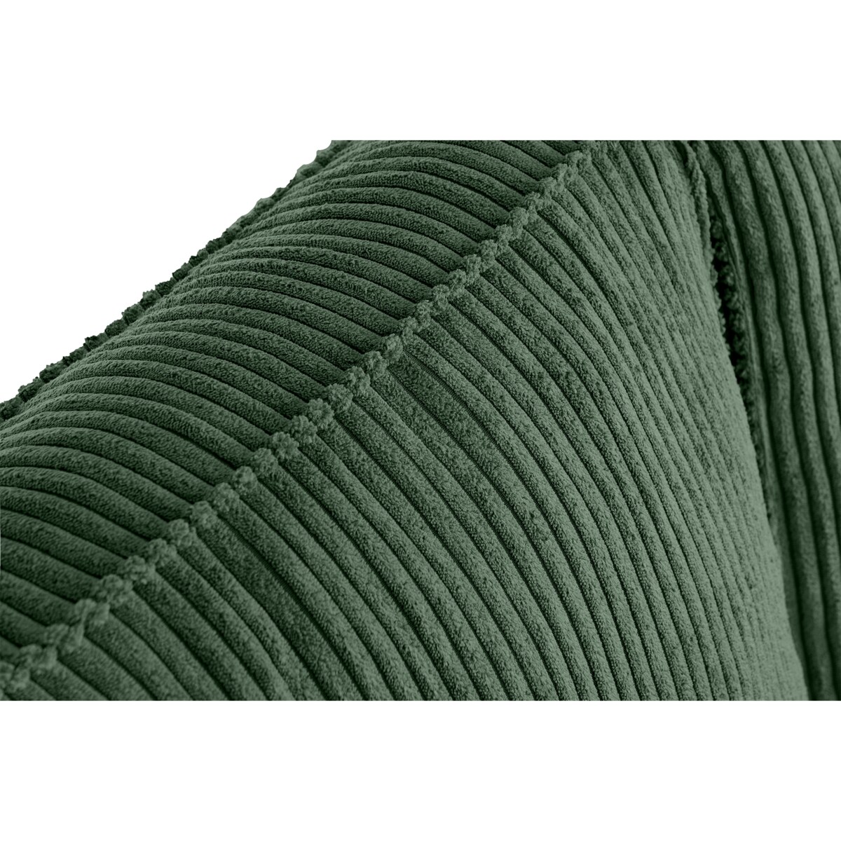 KONSIMO INVIA Sofa w stylu loft sztruks 2 osobowa w kolorze zielonym