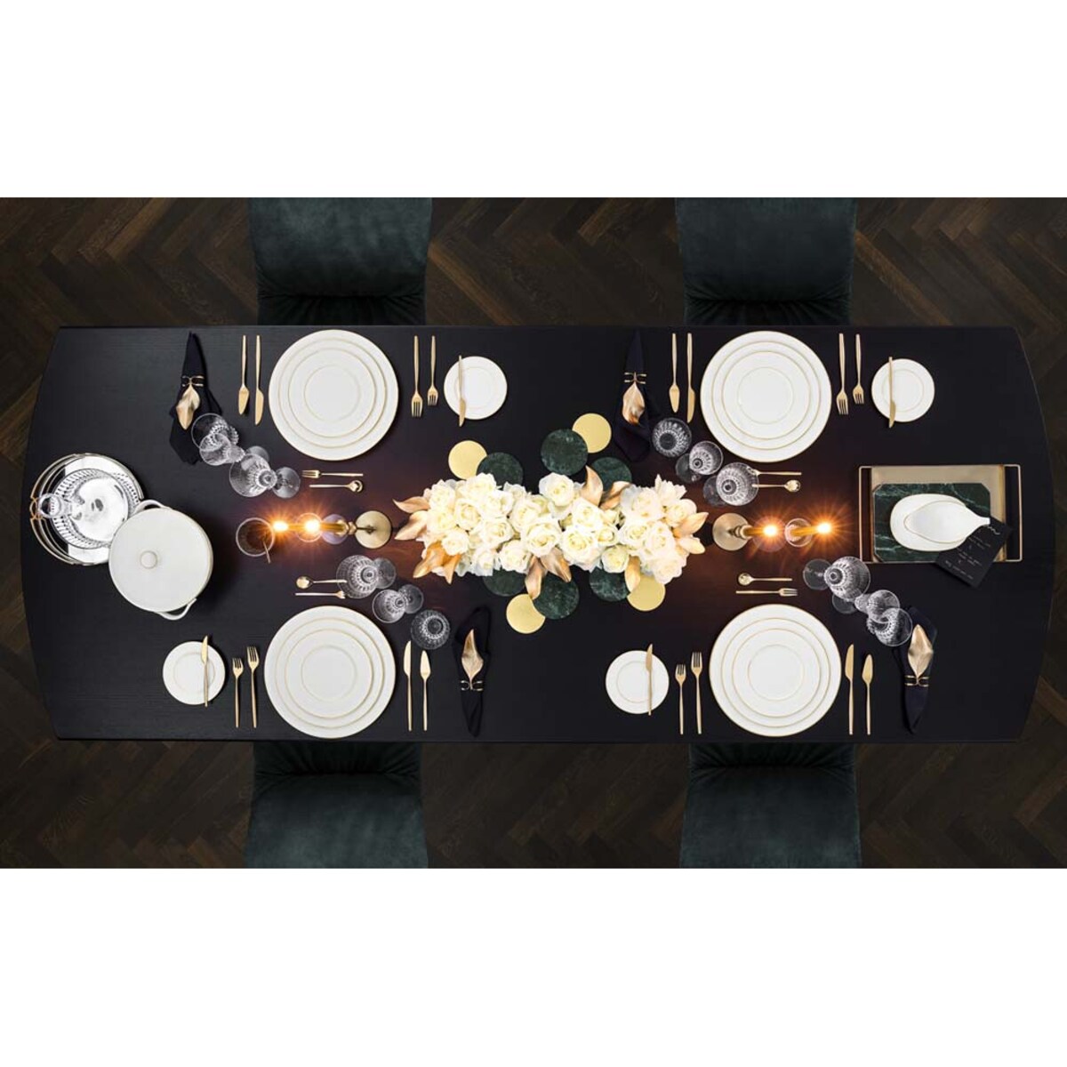 Talerz na pikle przekąski Anmut Gold, 20 cm, Villeroy & Boch