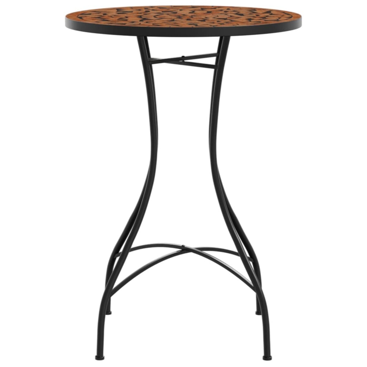 vidaXL Mozaikowy stolik bistro, terakota, Ø50x70 cm, ceramiczny
