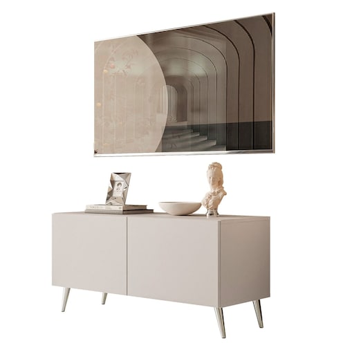 Szafka RTV COLGANTE KASZMIR 100 cm chromowane nogi