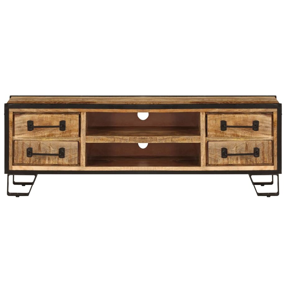 vidaXL Szafka pod TV z szufladami, 120x30x40 cm, lite drewno mango
