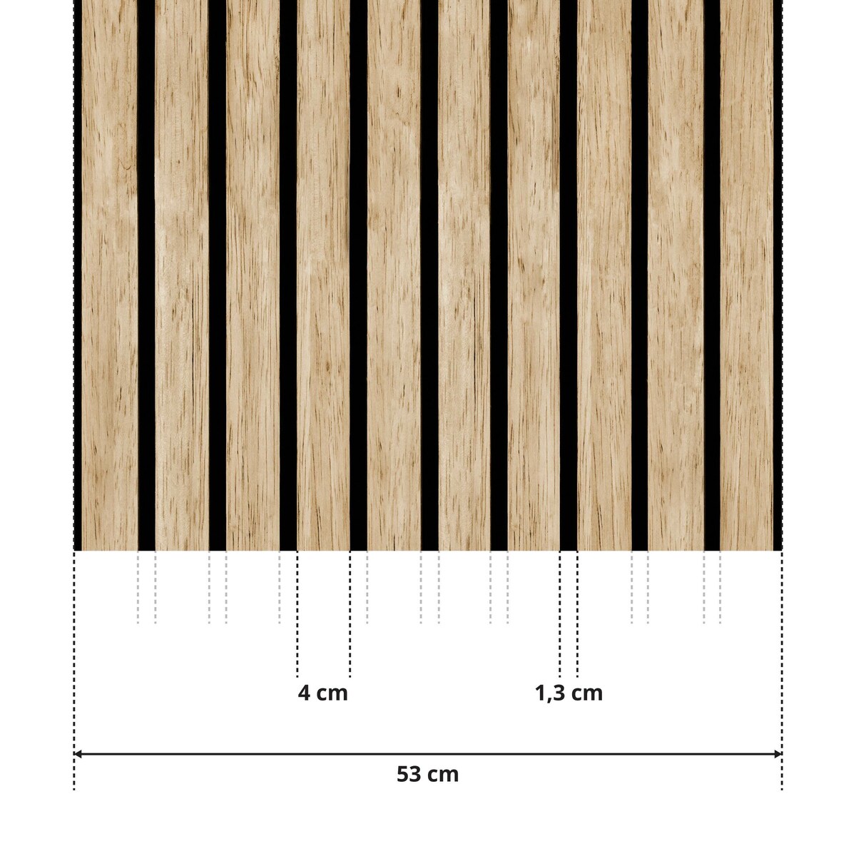 Tapeta Lamele Dąb Sonoma