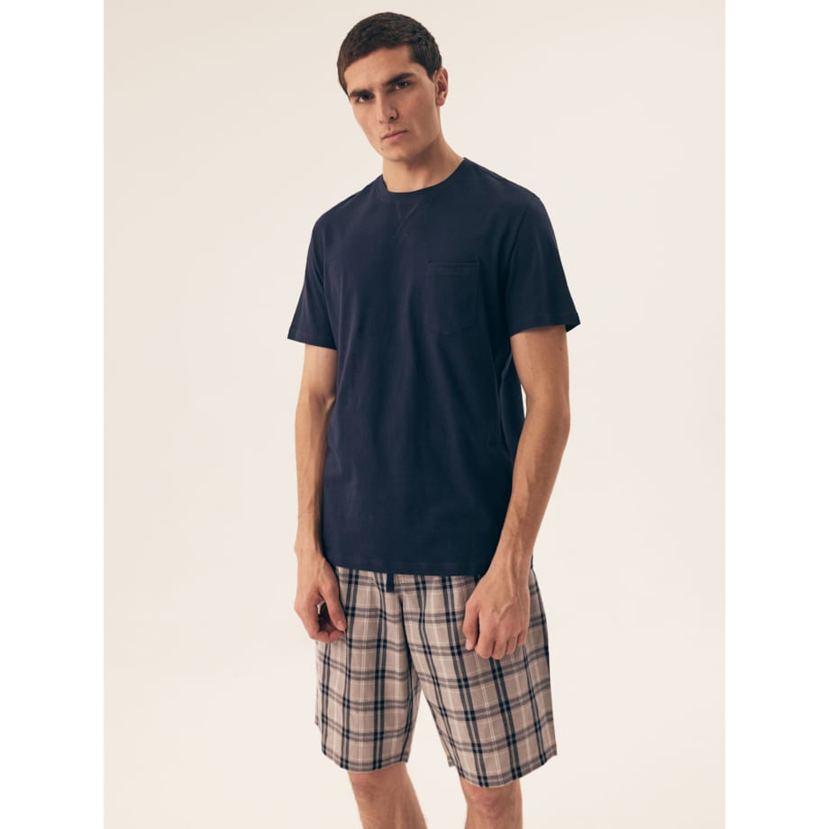 Piżama Dexter 42617-59X Granatowa Granatowy, XXL