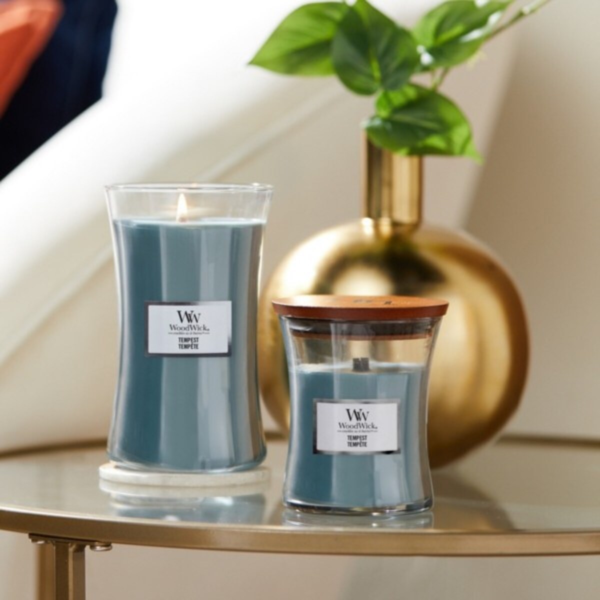 WoodWick świeca średnia TEMPEST