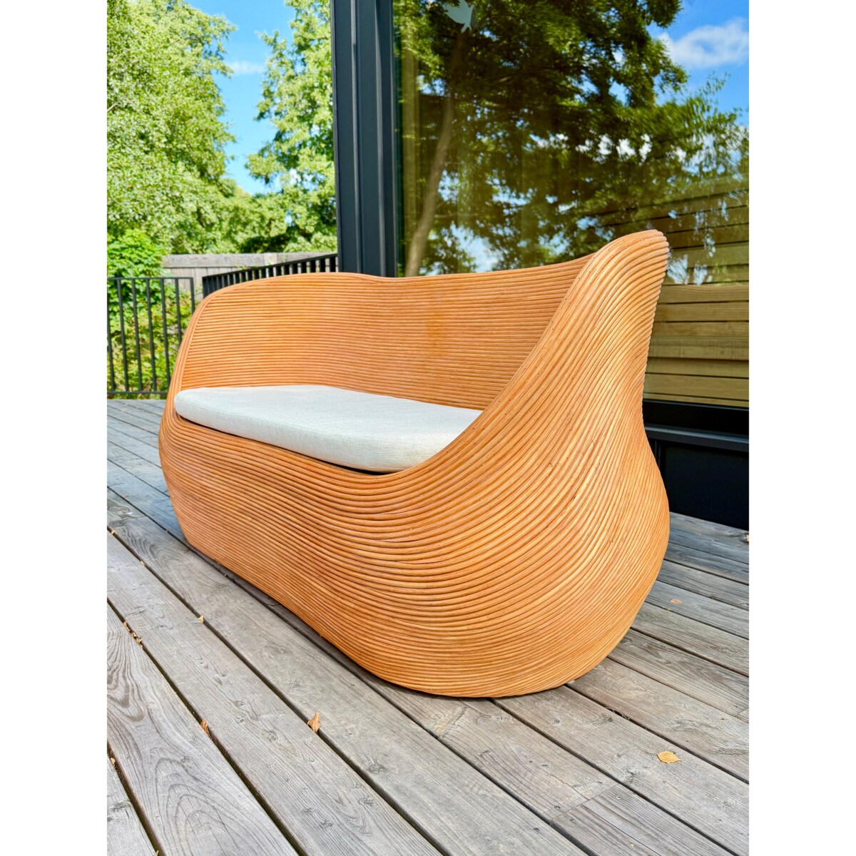 Sofa rattanowa Tegal koniak Monnarita